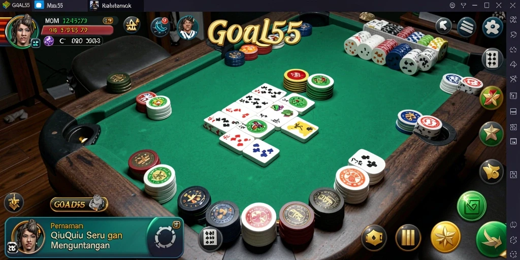 Tampilan menawan gameplay QiuQiu GOAL55.