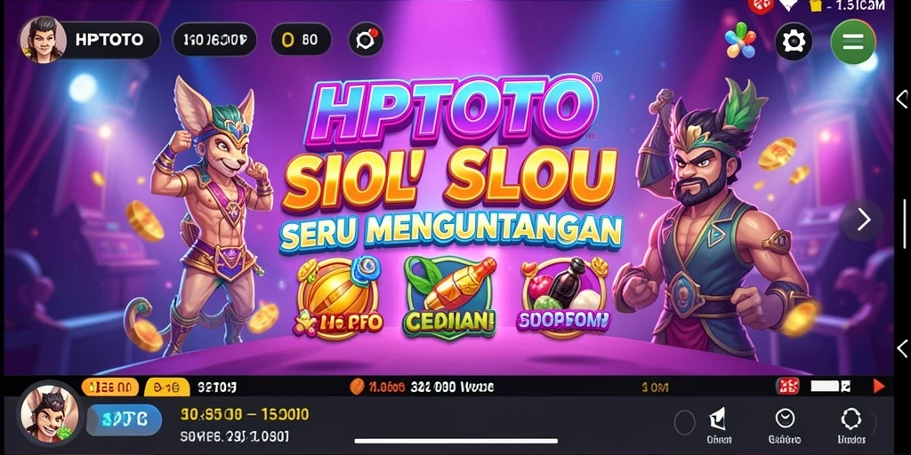 Screenshot gameplay HPTOTO yang menampilkan keseruan bermain slot.