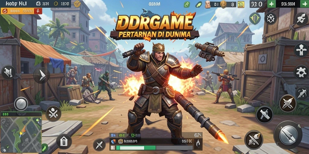 Gameplay seru dalam pertempuran Battle Royale di IDRGAME.