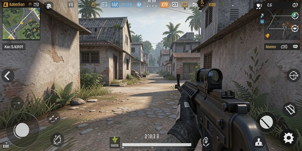 Gameplay seru KAKRP dengan aksi tembak-menembak yang mendebarkan.