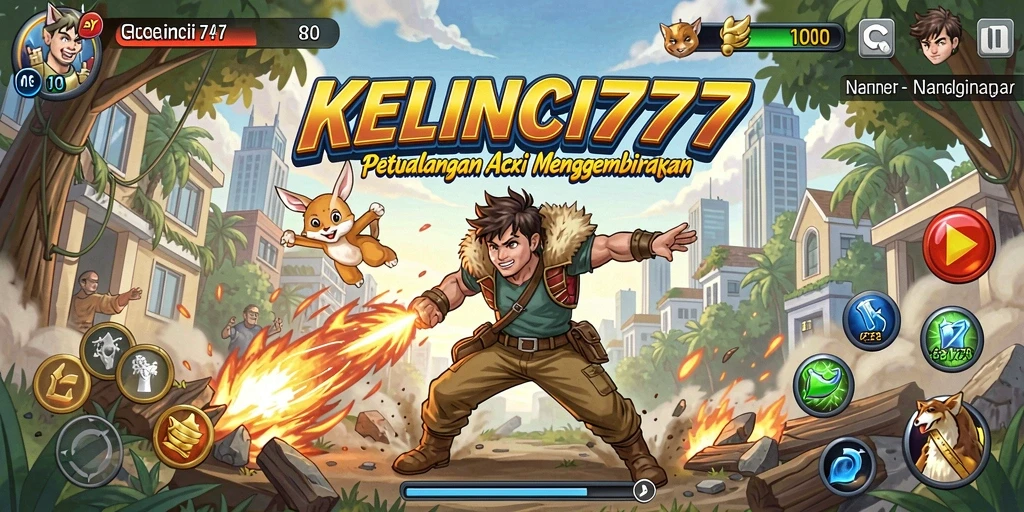 Screenshot KELINCI777 menampilkan aksi seru dan grafis fantastis.