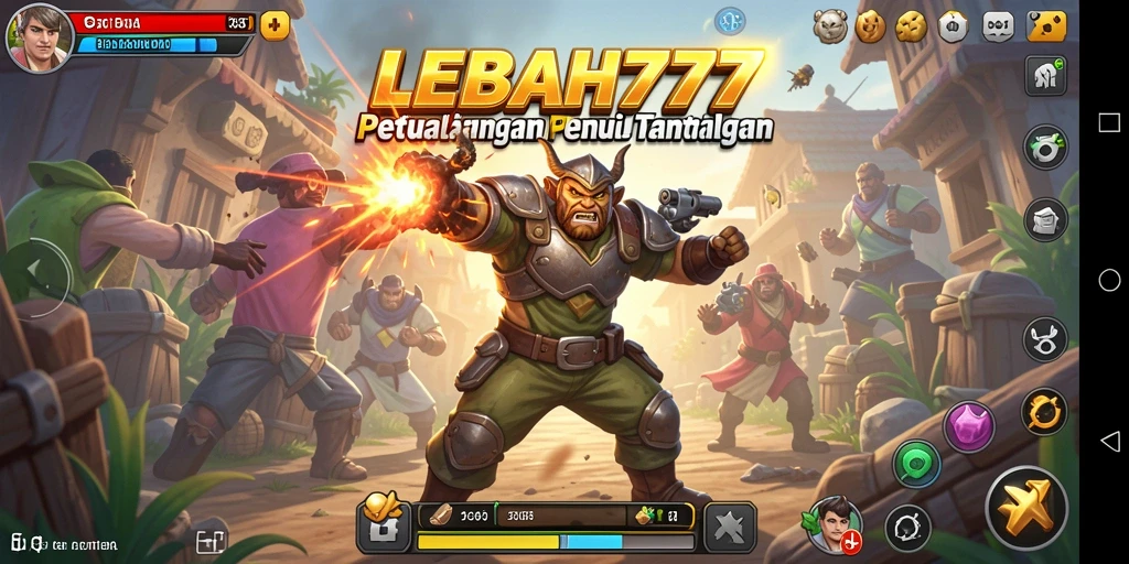 Tangkapan layar gameplay <strong>LEBAH777</strong> yang spektakuler penuh aksi.