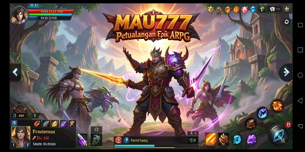 Tampilan gameplay <strong>MAU777</strong> menampilkan aksi pertarungan yang mendebarkan.
