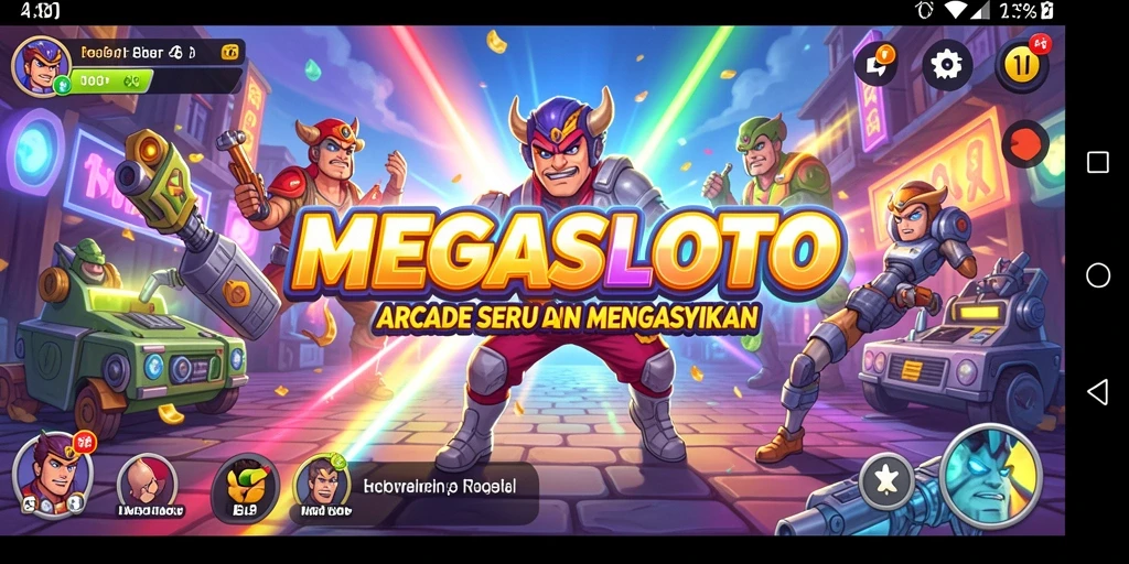 Screenshot gameplay MEGASLOTO yang menarik dan seru.