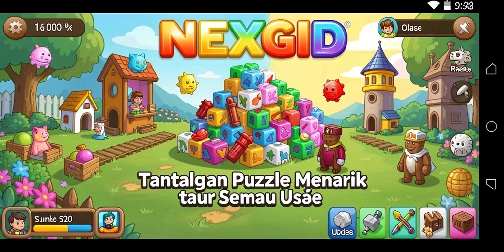 Gameplay menantang dengan grafis cerah di NEXGID.