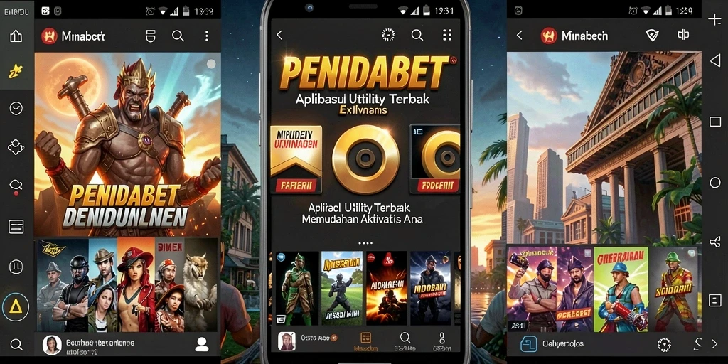 Screenshot PENIDABET menampilkan antarmuka aplikasi Utility yang ramah pengguna.