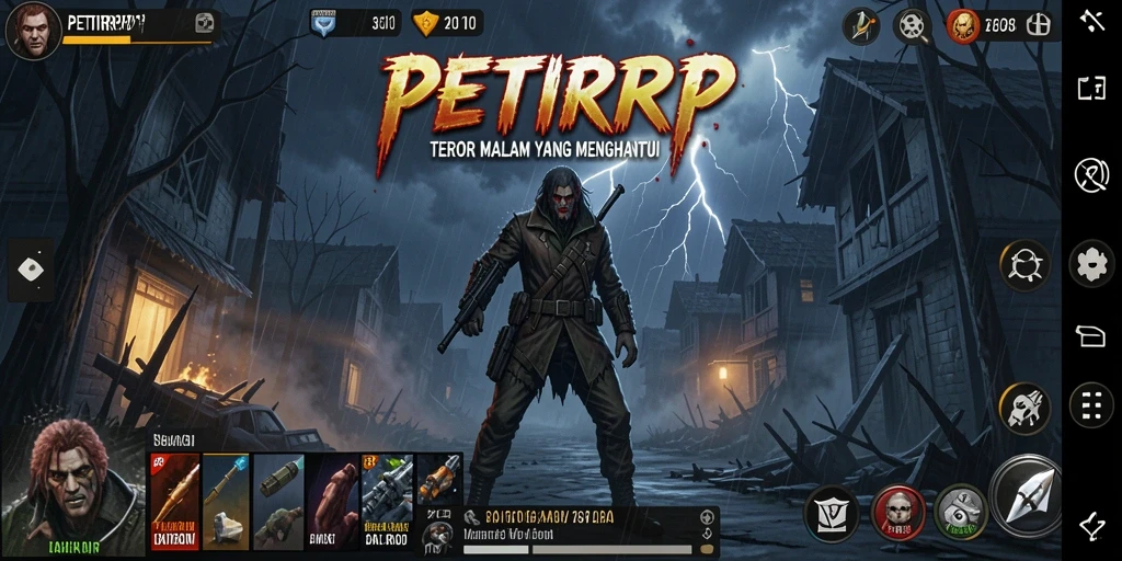 Tangkapan layar menampilkan gameplay menegangkan dari PETIRRP.