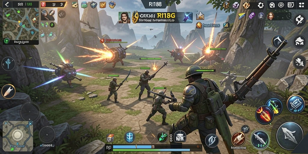 Tampilan menakjubkan dari gameplay RI188 yang penuh aksi strategic.