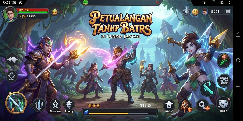 Gameplay RK55 yang seru dan penuh petualangan.