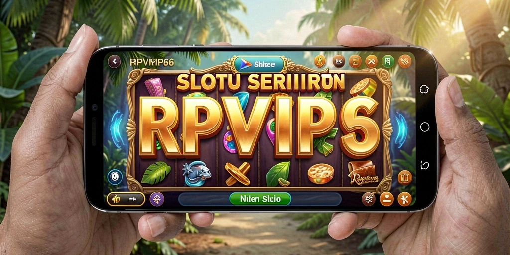Screenshot utama RPVIP6 menampilkan gameplay Slot yang mendebarkan.
