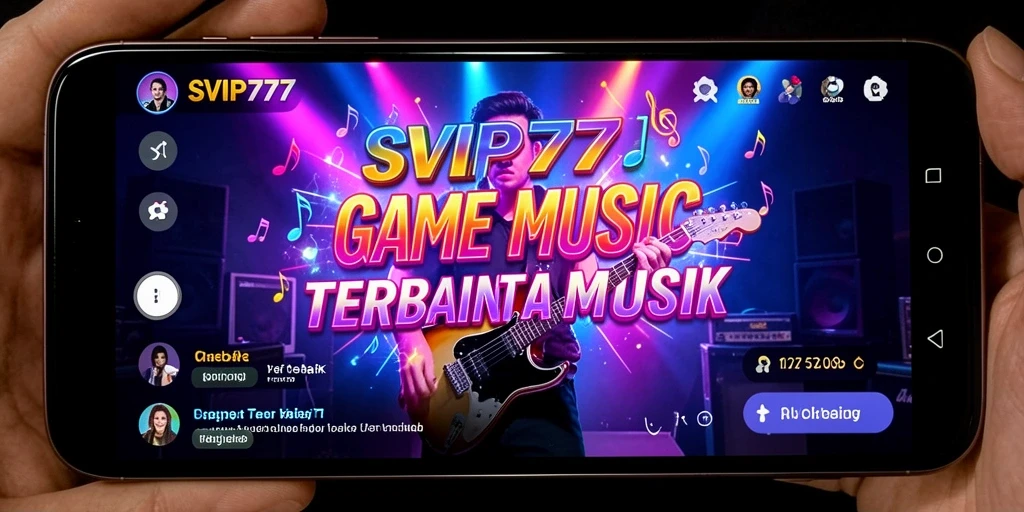 Tampilan gameplay SVIP777 yang seru dan interaktif saat bermain musik.
