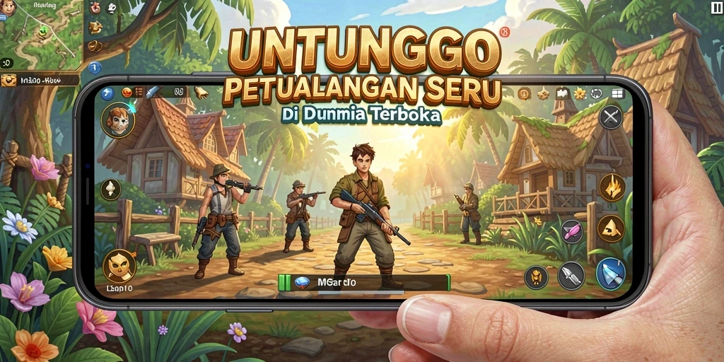 Gameplay UNTUNGGO yang menarik di dunia terbuka.