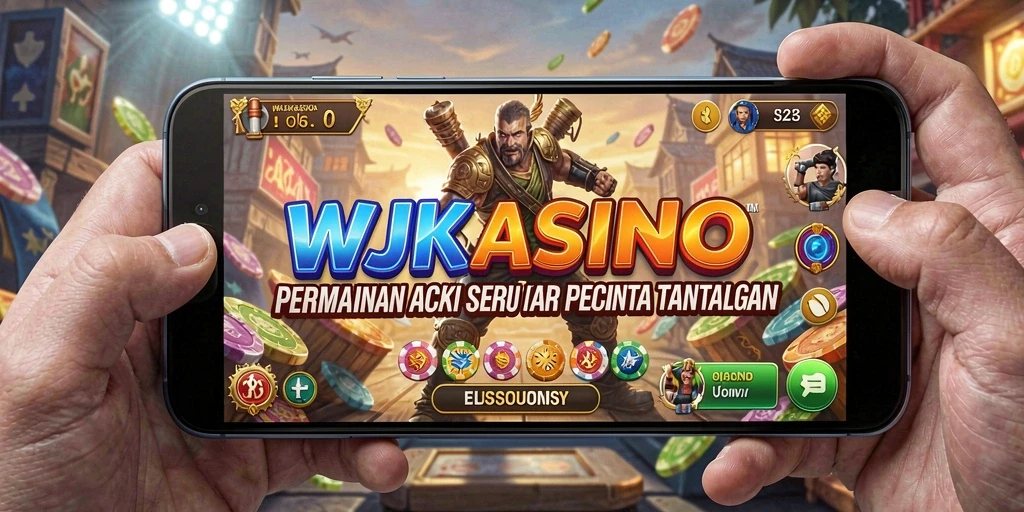 Tampilan gameplay menegangkan dalam WJKASINO yang penuh aksi.