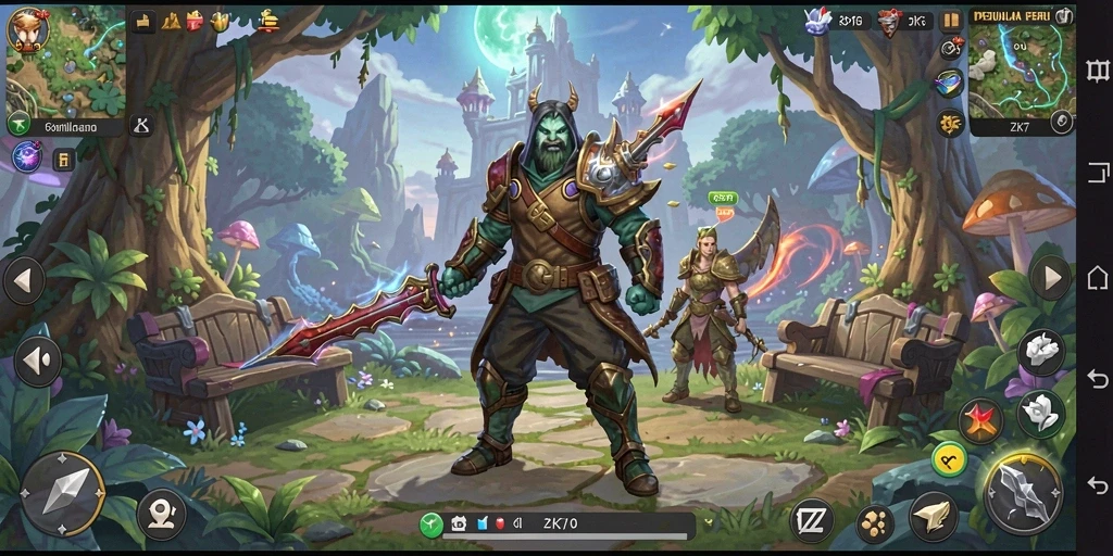 Tampilan gameplay seru ZK7 dalam petualangan epik.